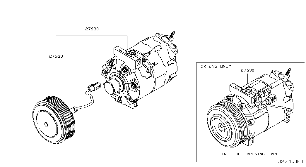 NISSAN 926001DE0A - Compressore, Climatizzatore www.autoricambit.com