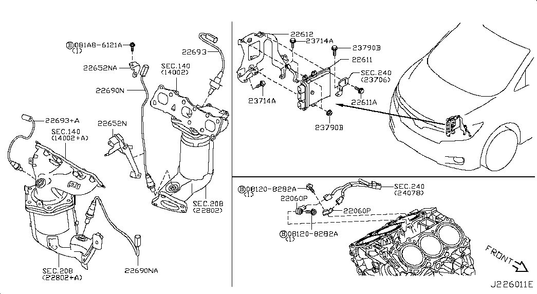 RENAULT 226A0EN21A - Sonda lambda www.autoricambit.com