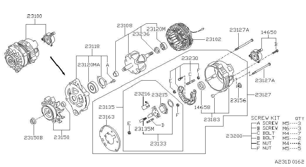 NISSAN 23100-0M901 - Alternatore www.autoricambit.com