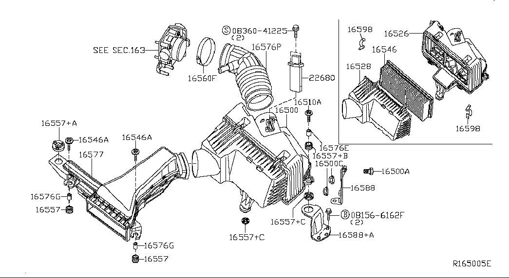 ISUZU 165460Z000 - Filtro aria www.autoricambit.com