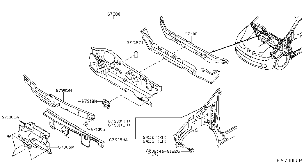 NISSAN 01553-05131 - Clip, Fregio/Modanatura protettiva www.autoricambit.com