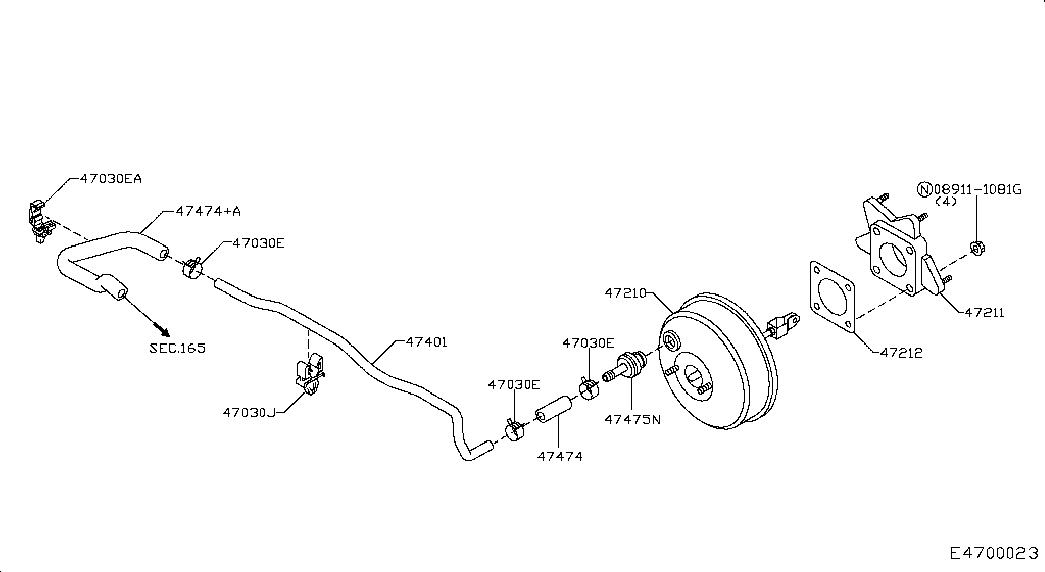 NISSAN 472101KA0A - Servofreno www.autoricambit.com