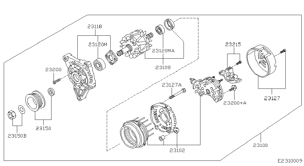 NISSAN 231005F600 - Alternatore www.autoricambit.com