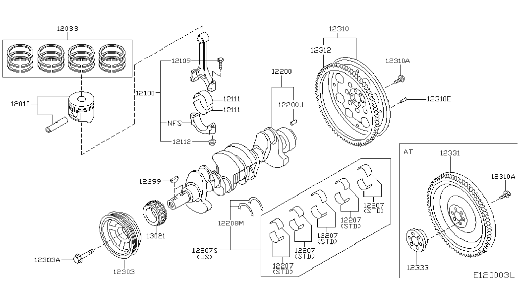 KIA 13021BX000 - Kit cuscinetto ruota www.autoricambit.com