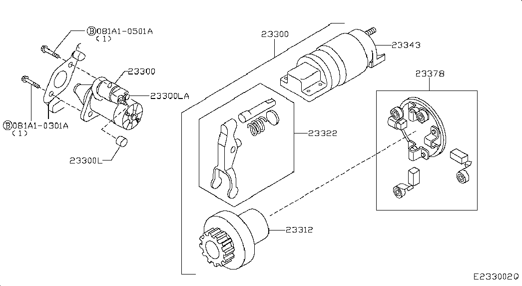 Infiniti 23300-AX01A - Motorino d'avviamento www.autoricambit.com