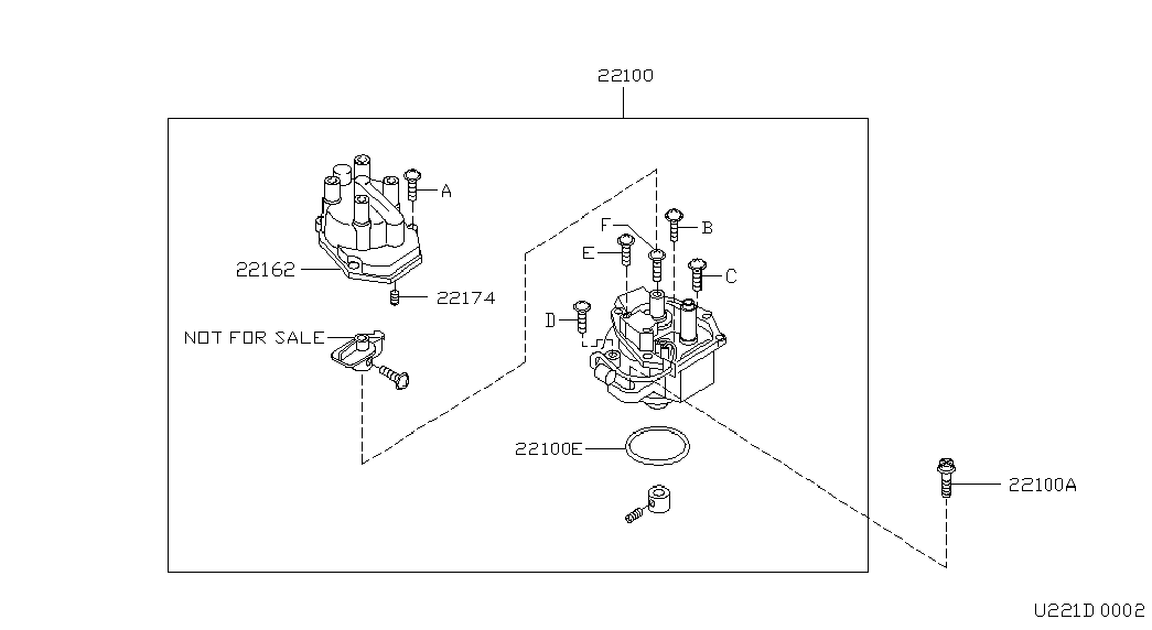 NISSAN 22131-71J00 - Guarnizione, Distributore d'accensione www.autoricambit.com