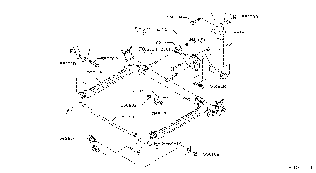 KIA 562610E000 - Asta/Puntone, Stabilizzatore www.autoricambit.com