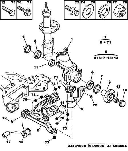 CITROËN 3640 33 - Giunto di supporto / guida www.autoricambit.com