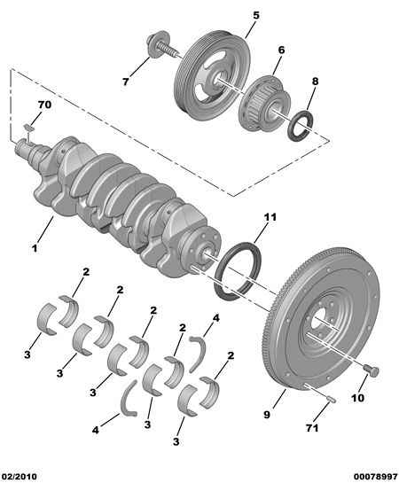 CITROËN 96 772 672 80 - Ruota dentata, Albero a gomiti www.autoricambit.com