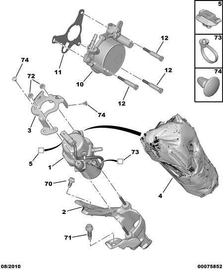 CITROËN/PEUGEOT 4565 80 - Pompa depressione, Sistema frenante www.autoricambit.com