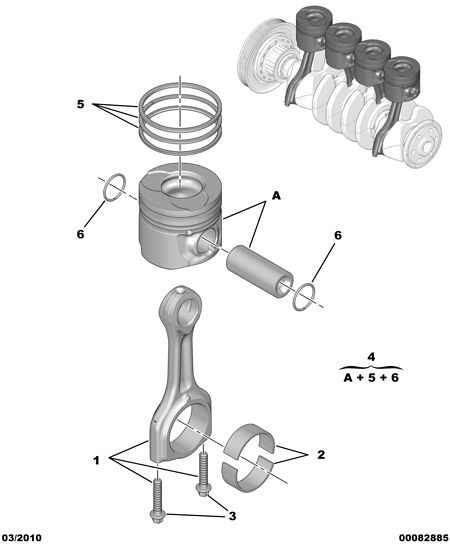 FORD 16 092 861 80 - Bronzina di biella www.autoricambit.com