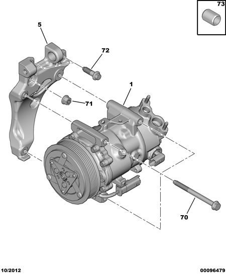 PEUGEOT 96 786 560 80 - Compressore, Climatizzatore www.autoricambit.com