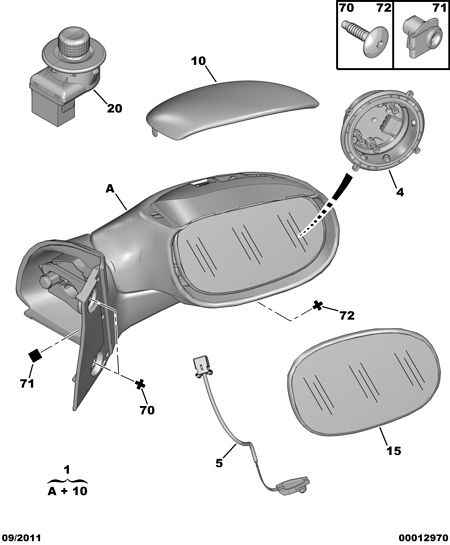 DS 8152 77 - Specchio retrovisore esterno www.autoricambit.com