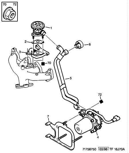 PEUGEOT 1618.24 - Valvola ricircolo gas scarico-EGR www.autoricambit.com