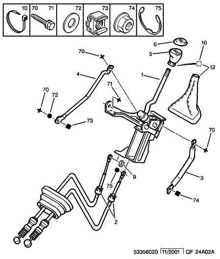 PEUGEOT 2444 CA - Cavo comando, Cambio manuale www.autoricambit.com