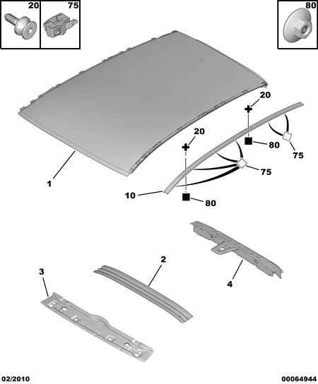 PEUGEOT 8105 90 - ROOF REAR CROSSMEMBER www.autoricambit.com