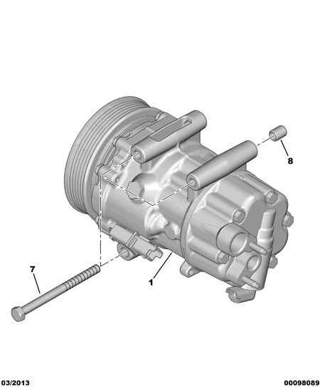 CITROËN 6453 ZE - Compressore, Climatizzatore www.autoricambit.com