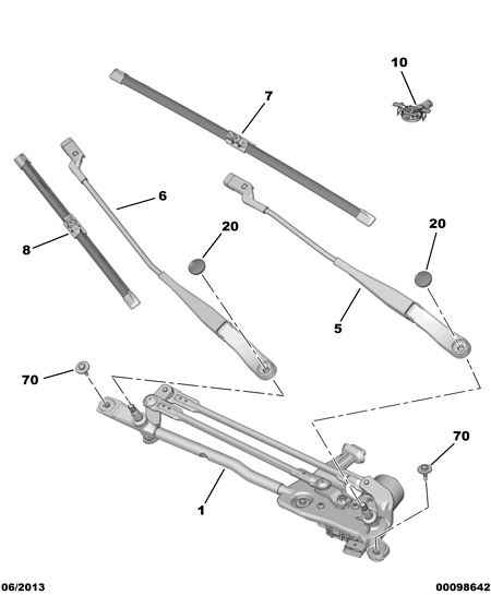 PEUGEOT 16 106 725 80 - Spazzola tergi www.autoricambit.com