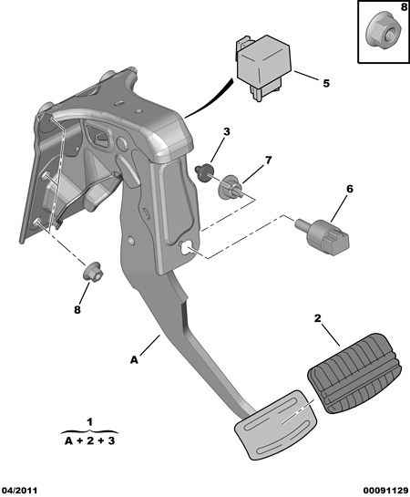 CITROËN/PEUGEOT 4534 68 - Interruttore luce freno www.autoricambit.com