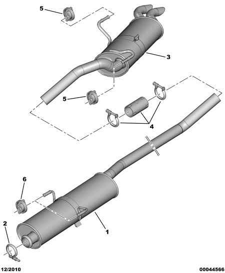 PEUGEOT 1717 F9 - Silenziatore centrale www.autoricambit.com