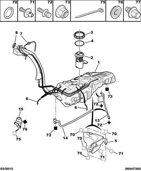 CITROËN/PEUGEOT 1525 F7 - Gruppo alimentazione carburante www.autoricambit.com