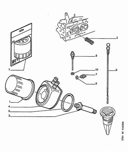 PEUGEOT 1104.19 - Guarnizione, Radiatore olio www.autoricambit.com