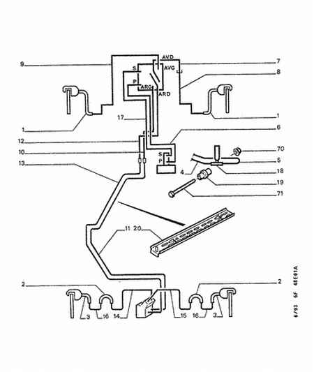 PEUGEOT 4806 47 - Flessibile del freno www.autoricambit.com