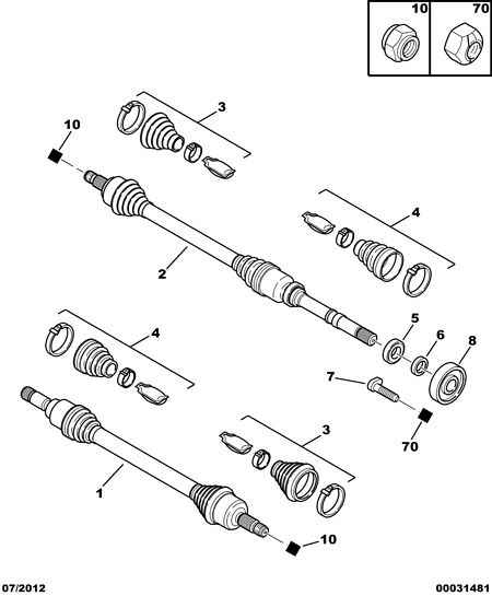 PEUGEOT 3272 CS - Kit giunti, Semiasse www.autoricambit.com