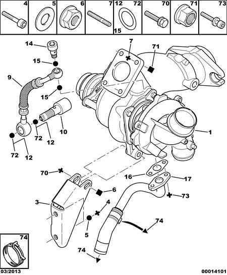 CITROËN (DF-PSA) 0375 H0 - Turbocompressore, Sovralimentazione www.autoricambit.com