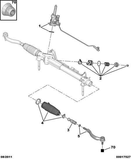 CITROËN 4066 72 - Kit soffietto, Sterzo www.autoricambit.com