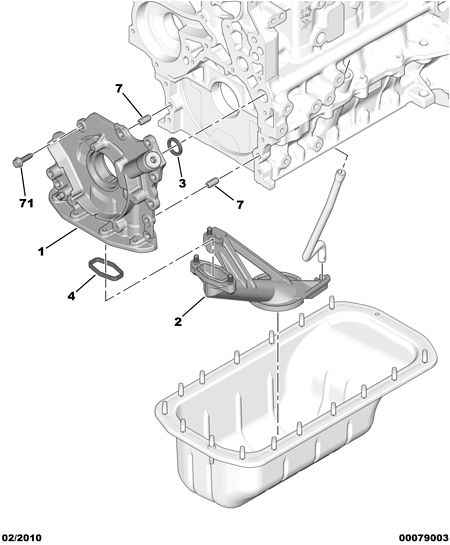 PEUGEOT 1018.77 - ENGINE PUMP OIL SUCTION www.autoricambit.com