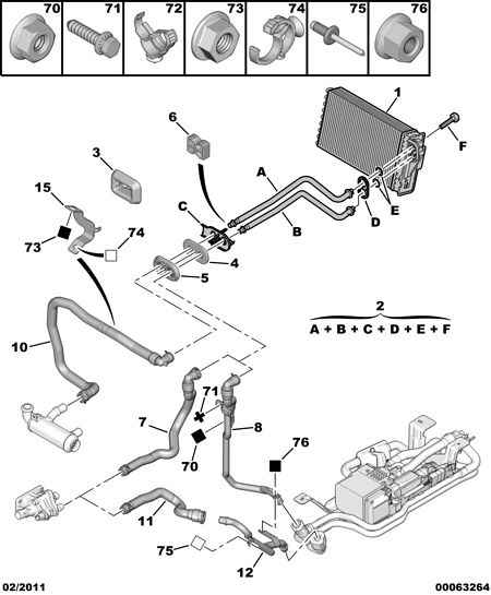 CITROËN 6466 NK - Flessibile, Scambiatore calore, Riscaldamento www.autoricambit.com