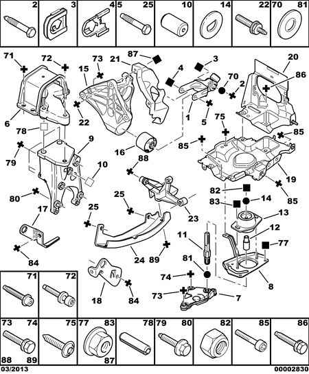 PEUGEOT 1839.H6 - Sospensione, Motore www.autoricambit.com