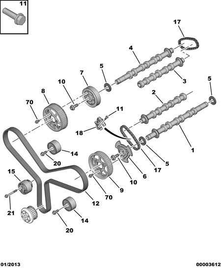 Land Rover 0816.K2 - Kit cinghie dentate www.autoricambit.com