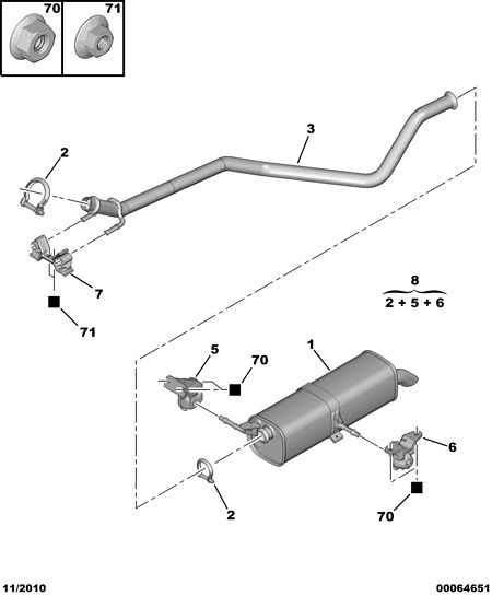 PEUGEOT 1730 S4 - Silenziatore posteriore www.autoricambit.com