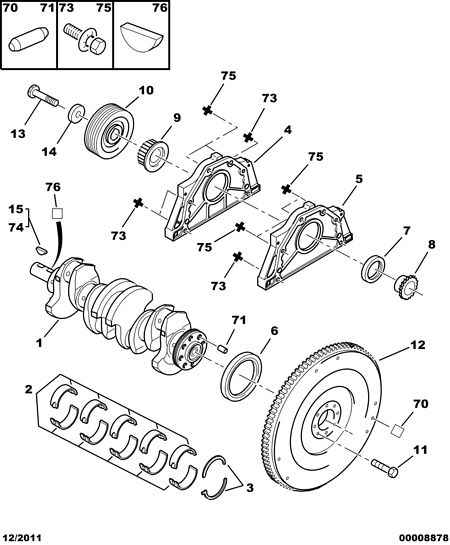 CITROËN 0515.J9 - Puleggia cinghia, Albero a gomiti www.autoricambit.com