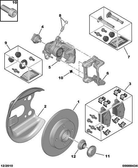 CITROËN/PEUGEOT 4253.40 - Kit pastiglie freno, Freno a disco www.autoricambit.com