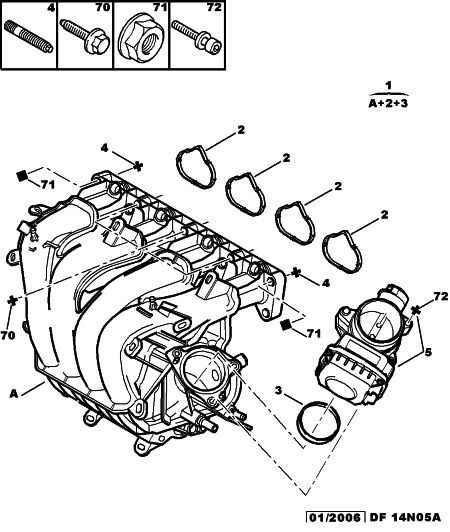 PEUGEOT 1635.W9 - Guarnizione, Alloggiam. collettore aspirazione www.autoricambit.com