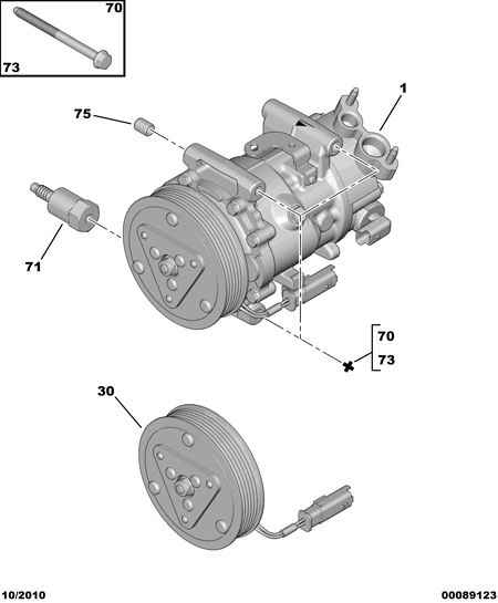 CITROËN 6487.69 - Compressore, Climatizzatore www.autoricambit.com