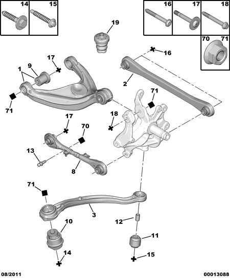 PEUGEOT 5131.C3 - Silent Block, Supporto Braccio Oscillante www.autoricambit.com