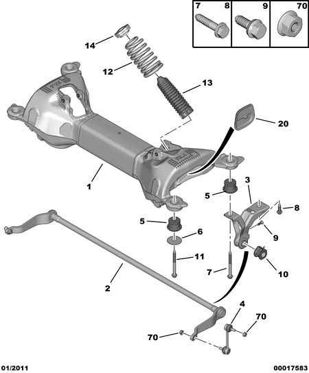 PEUGEOT 5178.52 - Asta/Puntone, Stabilizzatore www.autoricambit.com