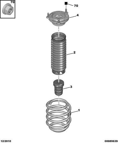 CITROËN 5033 86 - Kit parapolvere, Ammortizzatore www.autoricambit.com