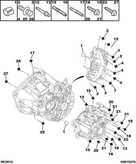 PEUGEOT 2210 77 - GEAR-BOX HOUSING COLUMN SCREW www.autoricambit.com