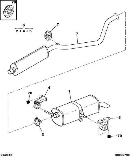 CITROËN 1730 N5 - Silenziatore posteriore www.autoricambit.com