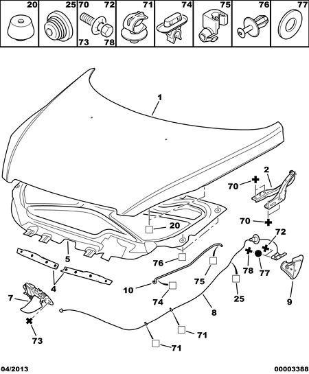 TOYOTA 7934 60 - BONNET LOCK www.autoricambit.com