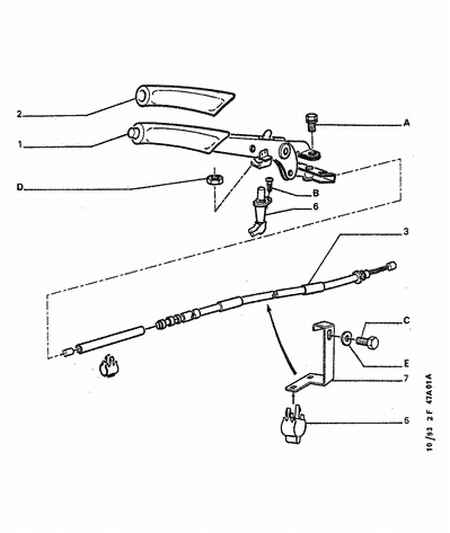 PEUGEOT 4745.63 - Cavo comando, Freno stazionamento www.autoricambit.com