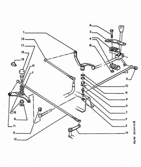 CITROËN 2452.46 - Kit riparazione, Leva cambio www.autoricambit.com