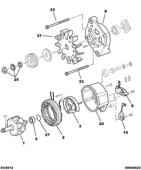 CITROËN 5761.55 - Regolatore di tensione del generatore www.autoricambit.com