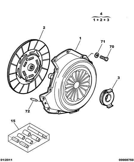 CITROËN 2050 W1 - Kit frizione www.autoricambit.com