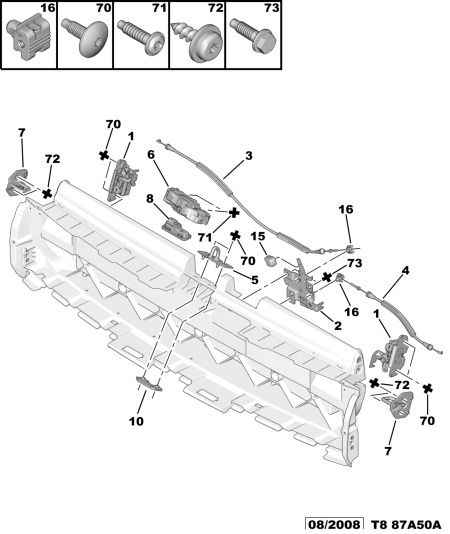 PEUGEOT 8719 F8 - TAILGATE LOCK www.autoricambit.com